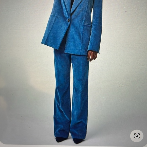 Helmut Lang blue corduroy trouser size 6 - Picture 16 of 17